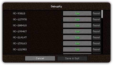 Debugify reforged  This has been made because the current system was very confusing
